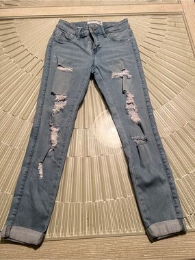 G by Guess Light Blue Ripped Skinny Jeans